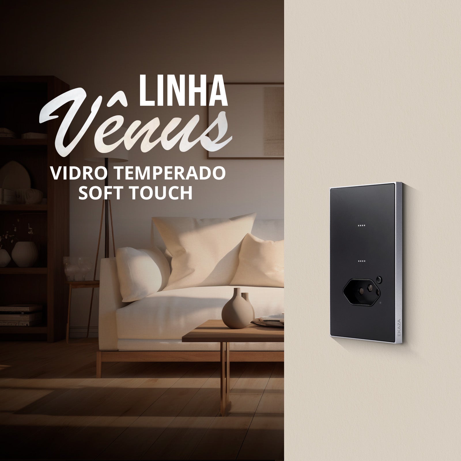 Venus Series Soft Touch Wifi Switch 2 Button with 4x2 Socket