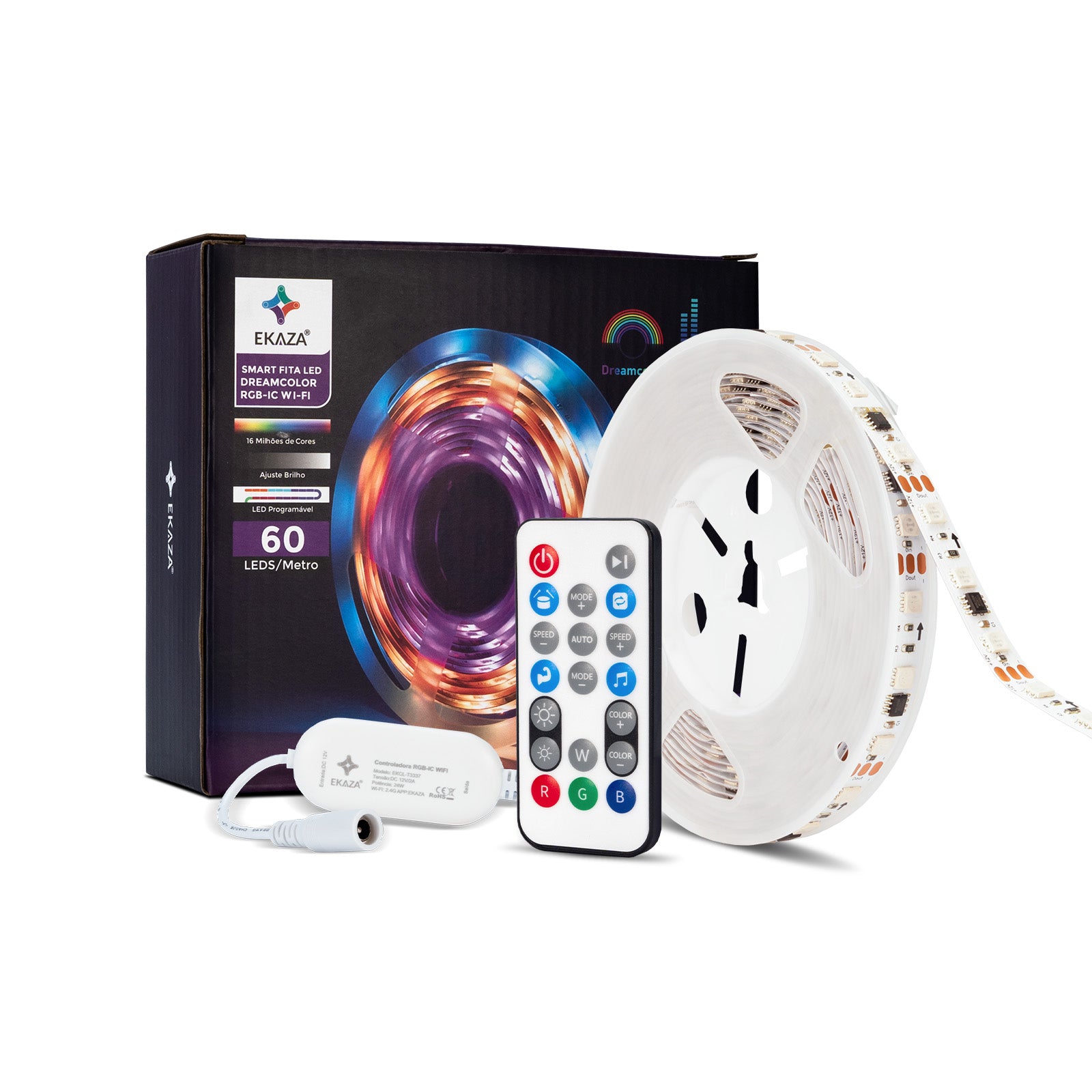 Fita LED RGB-IC Dreamcolor 60 LEDs/M 5M WIFI