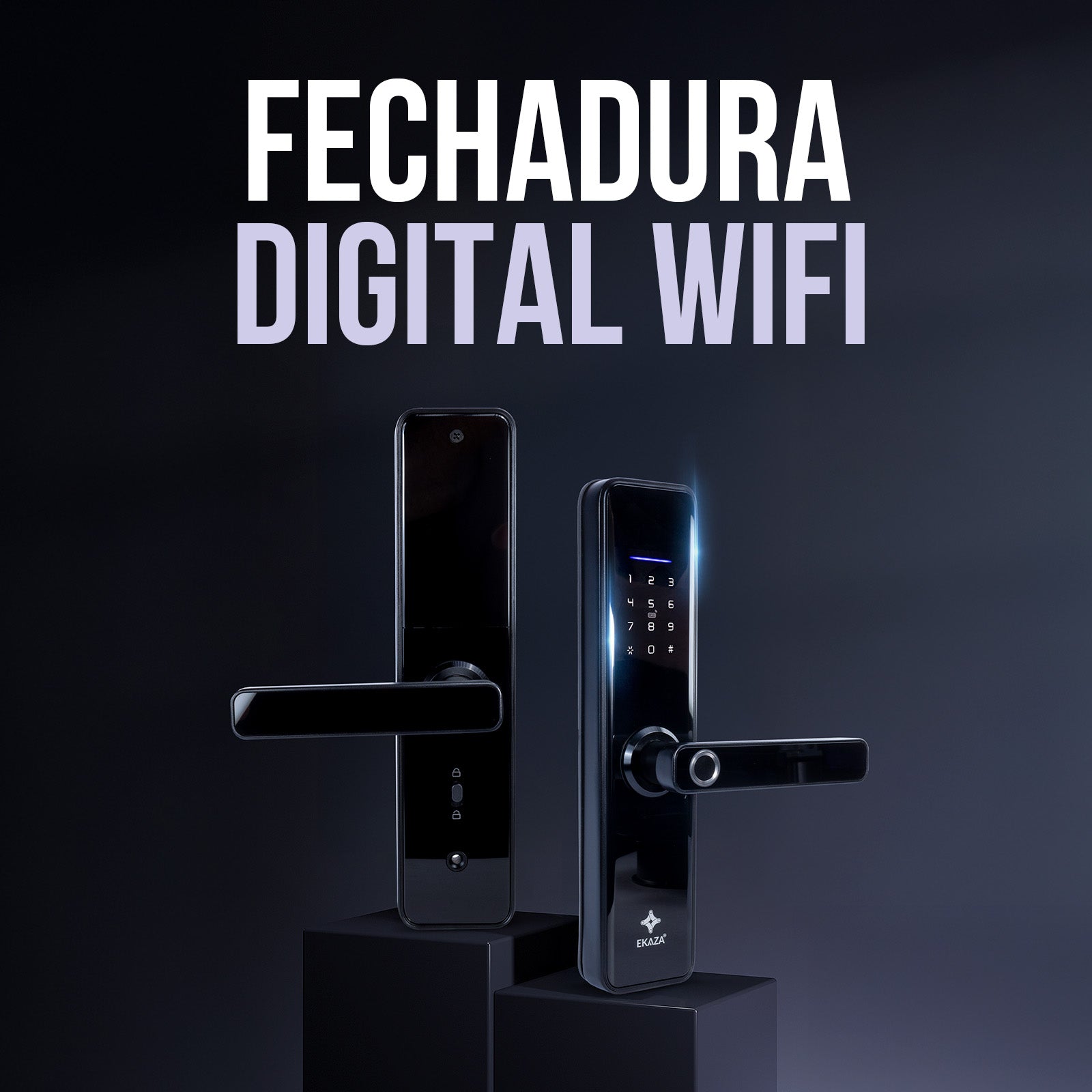 Fechadura Inteligente Biometria Senha Cartão