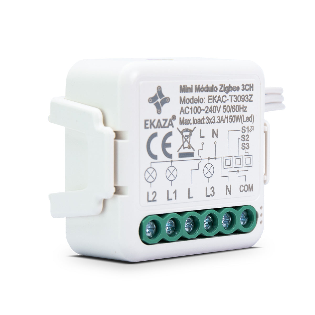 3CH Paralero Zigbee Mini Smart Relay Module Switch