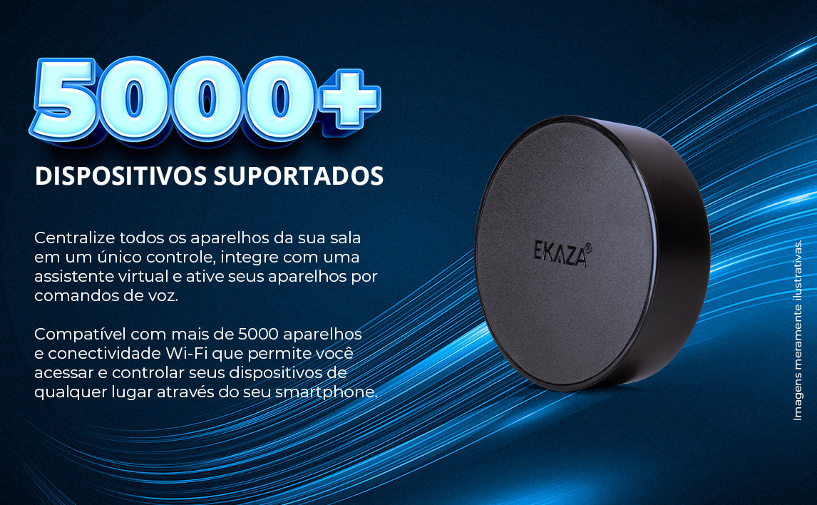 Mini Controle Remoto Universal Wifi Inteligente T304