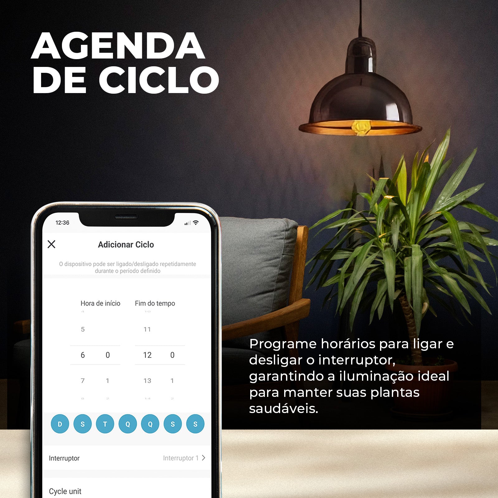 Interruptor Inteligente 4x4 vidro Touch 2.5d