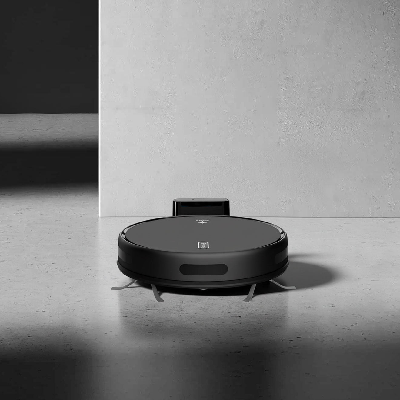 EKAZA Zuno Smart Robot Vacuum Cleaner and Mop with Gyroscope Mapping, 5 Cleaning Modes, Bivolt Charging Base, Black T5200G