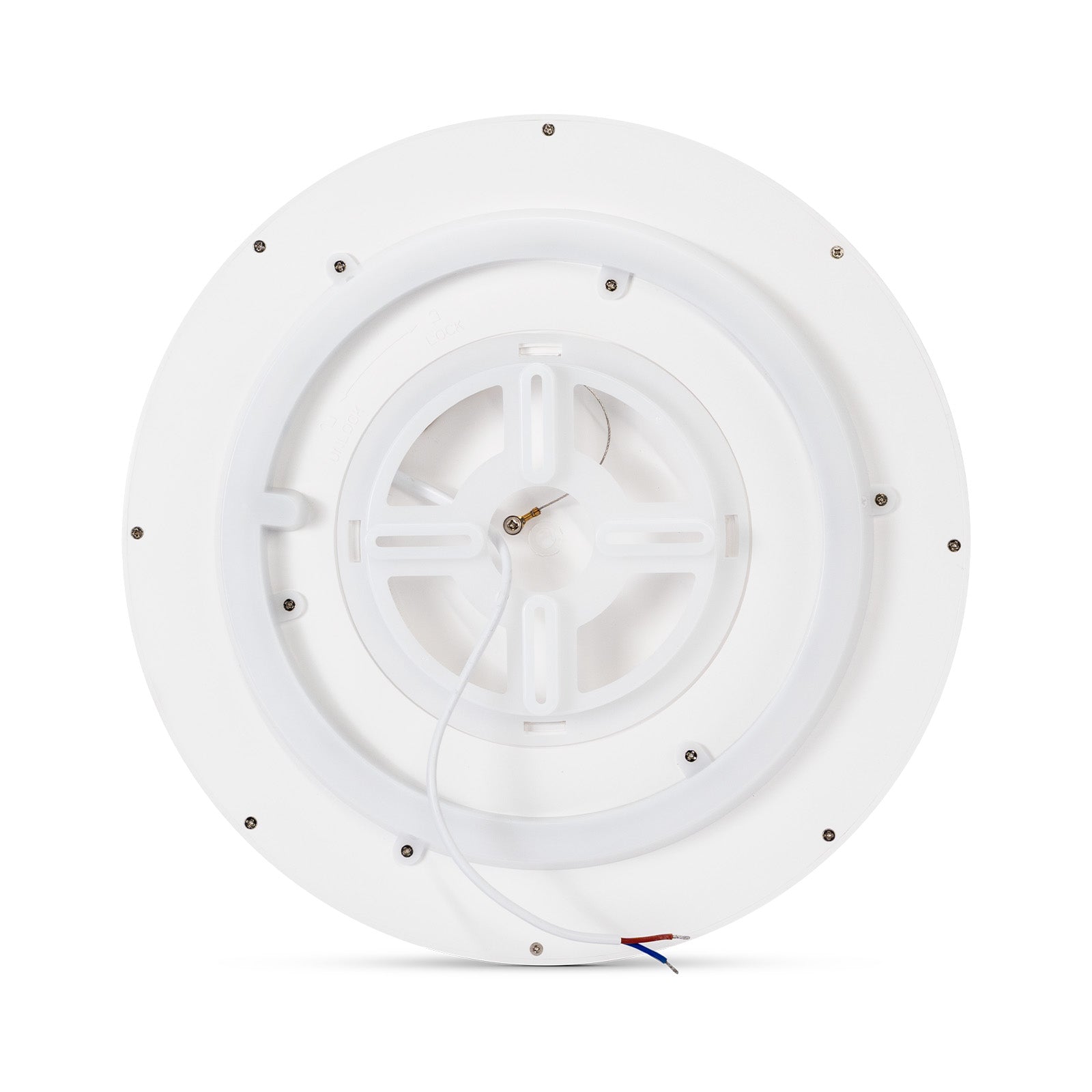 Painel de LED Paflon Inteligente com Borda RGB Sobrepor Redondo 24W