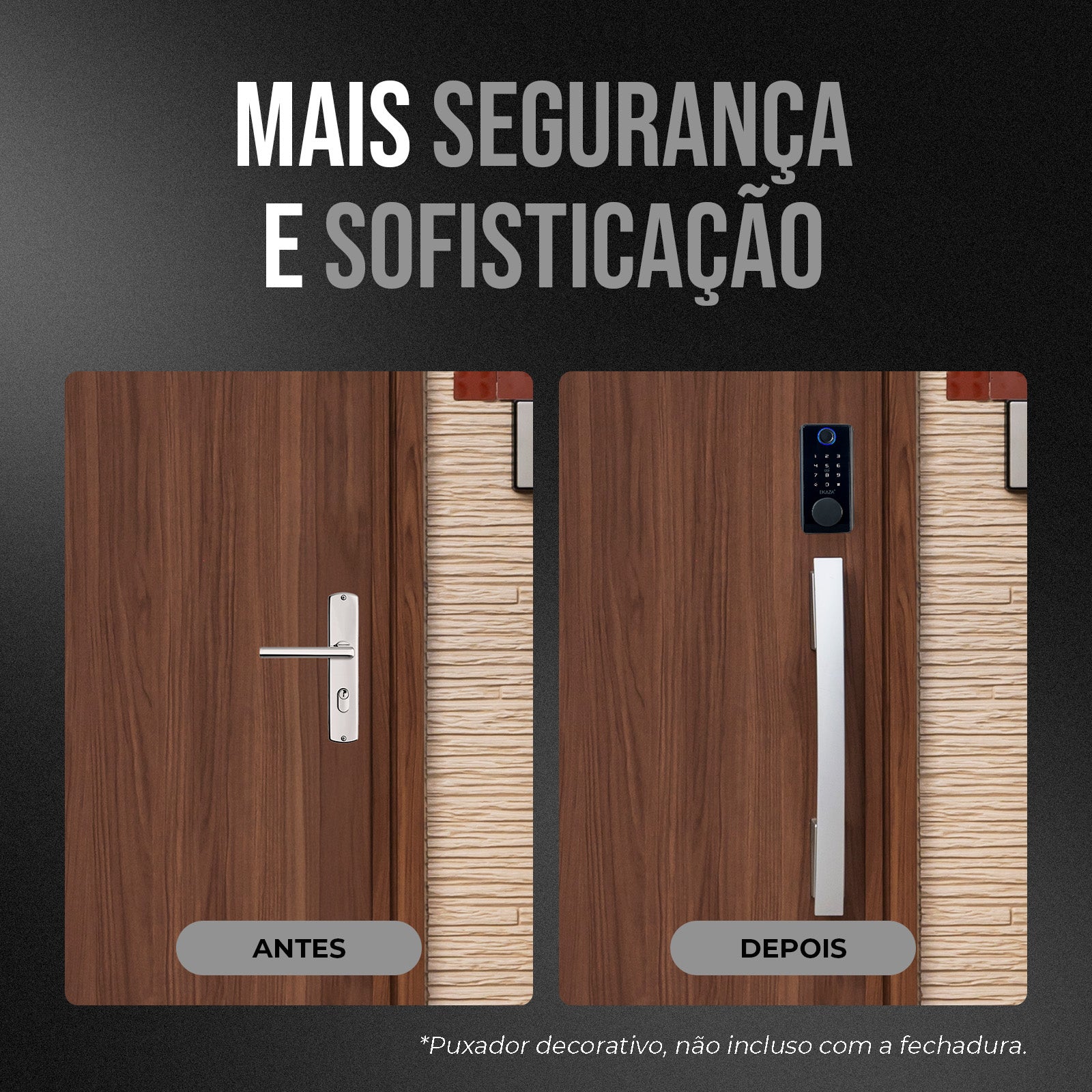 Fechadura Digital Inteligente Sem Maçaneta EKAZA