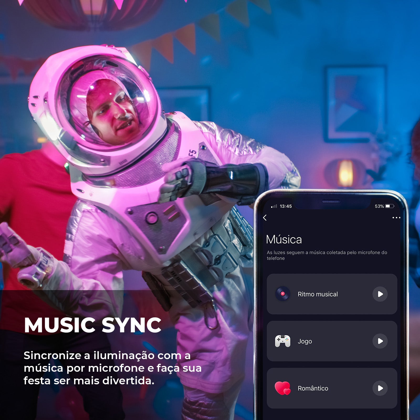 Painel de LED plafon Inteligente RGBW 24W