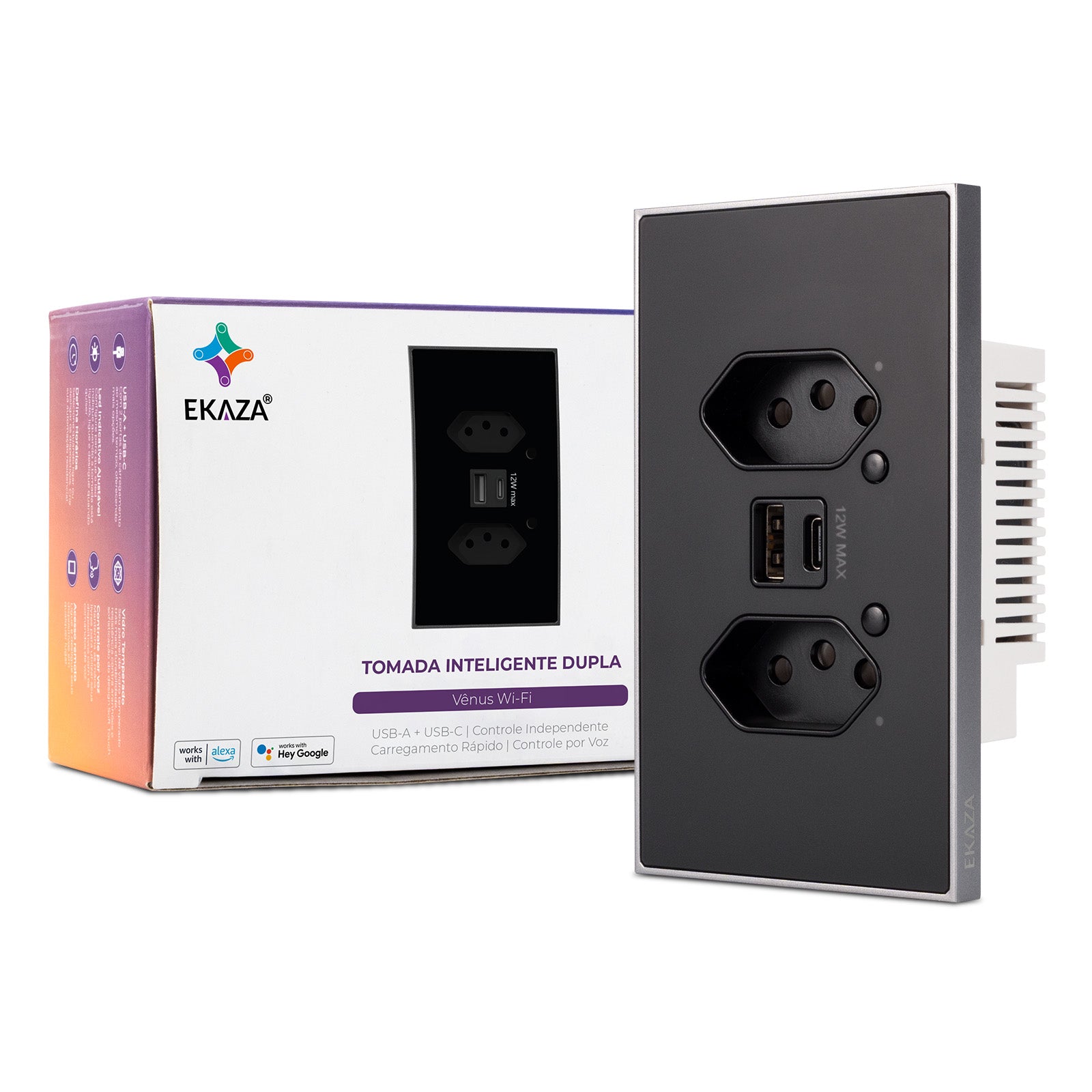 Venus Series Soft Touch Wifi Smart Socket with USB-A+USB-C