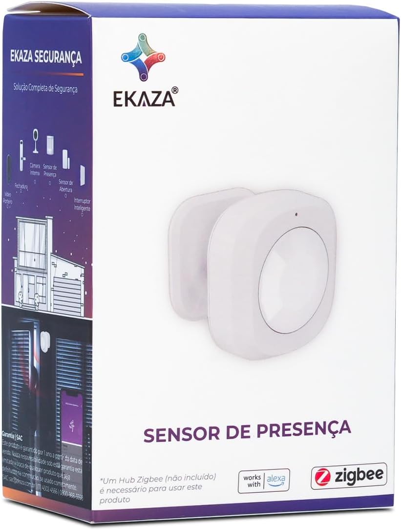Sensor de Presença e Proximidade Inteligente, Zigbee 3.0 PIR – T1013