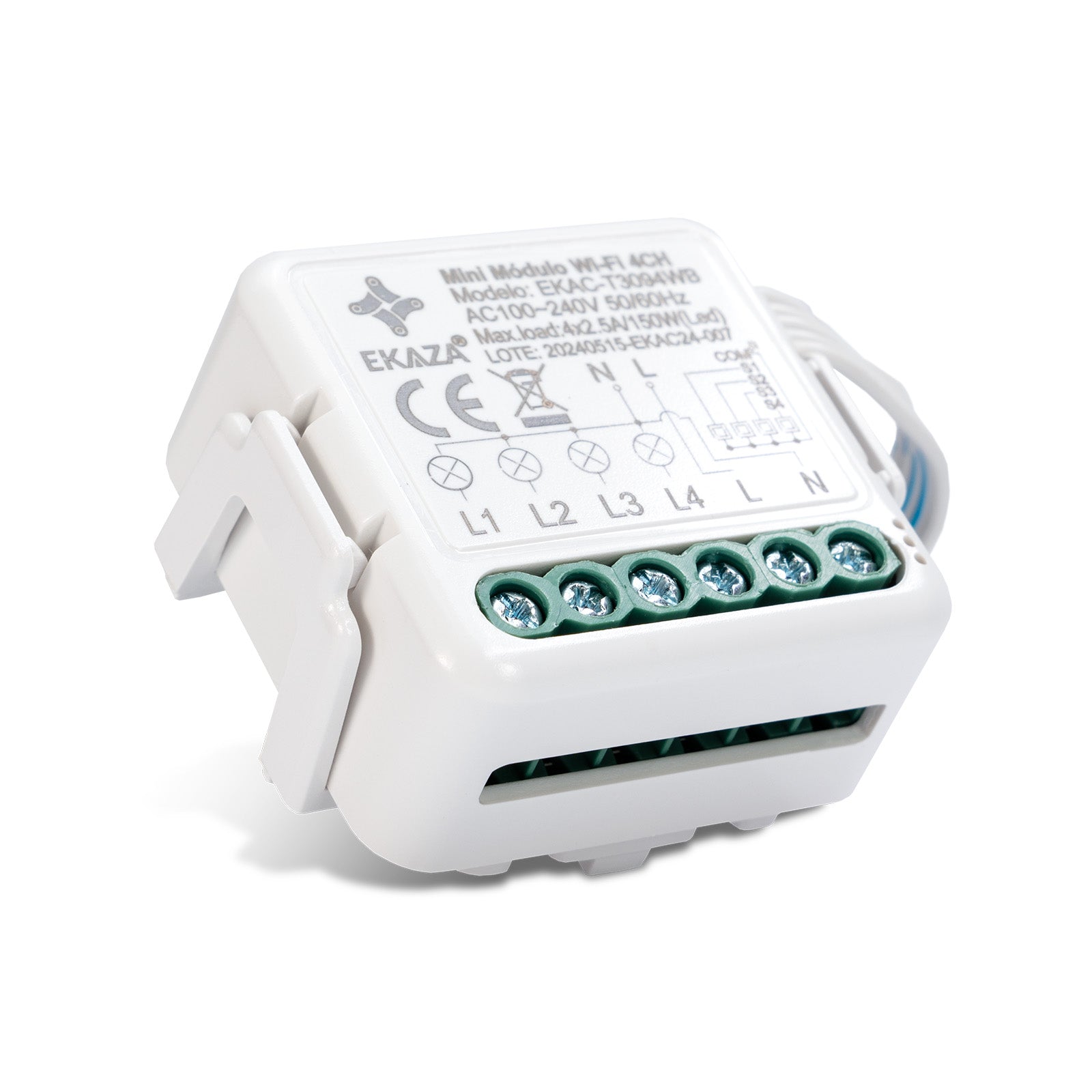 Interruptor Mini Módulo Relé Inteligente Paralero Wifi 4CH