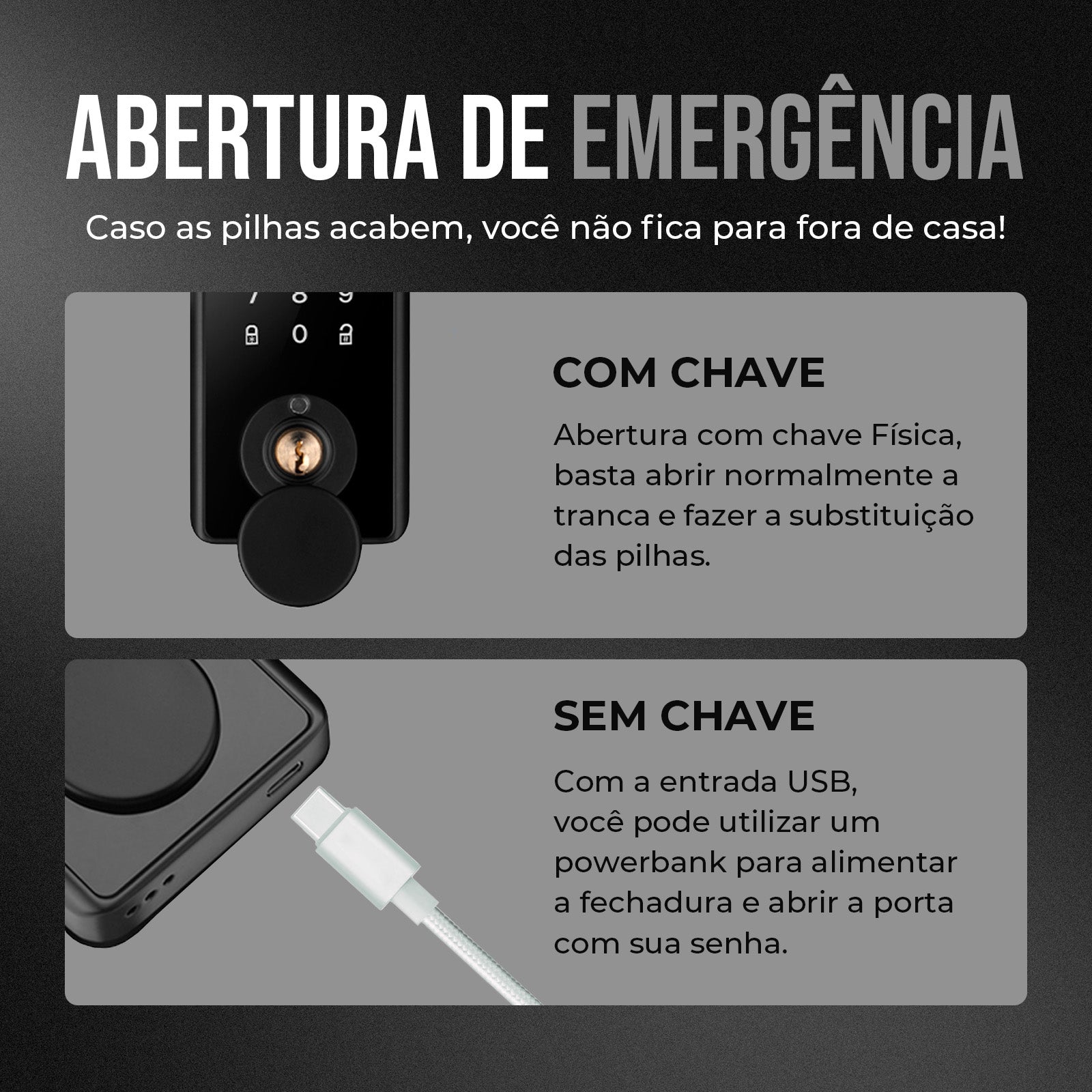 Fechadura Digital Inteligente Sem Maçaneta EKAZA