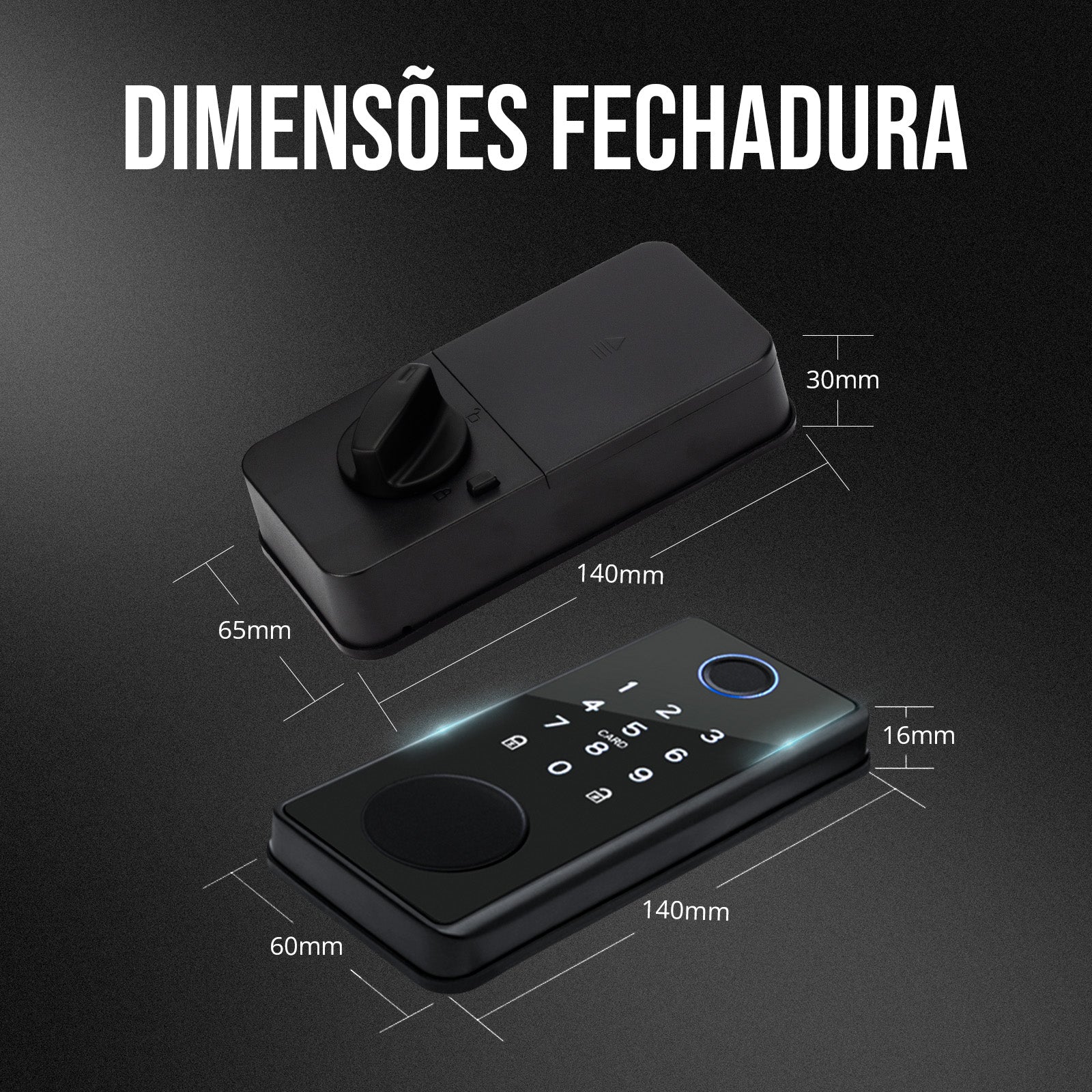 Fechadura Digital Inteligente Sem Maçaneta EKAZA