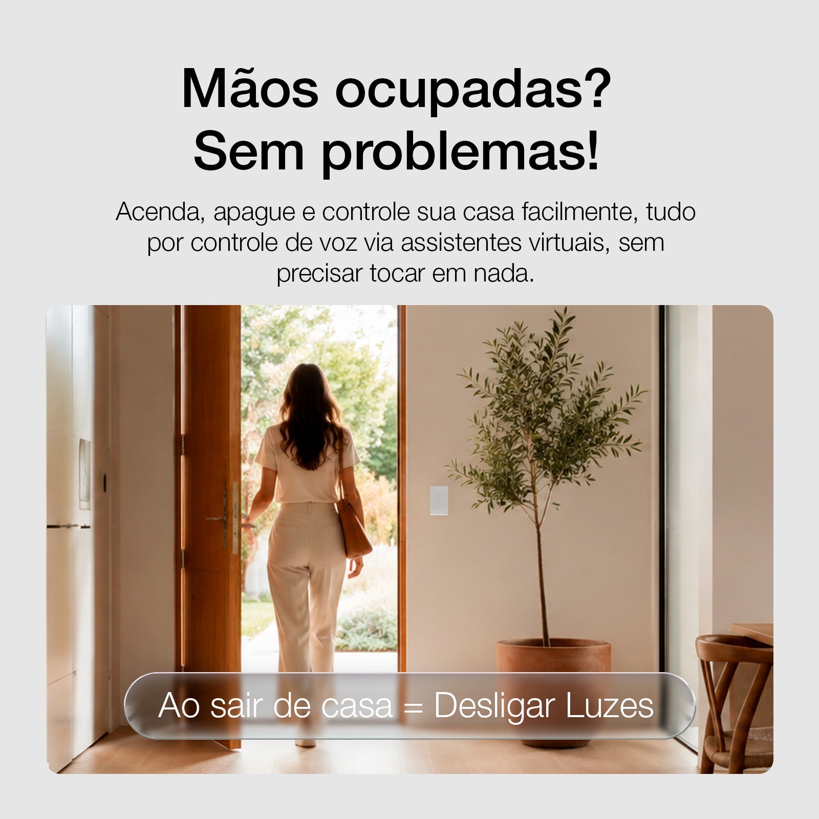 Interruptor Inteligente Matter série Touch 1 a 4 Botões