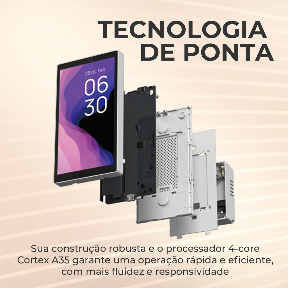 Painel Central Inteligente Minipad Automação Com Alexa Ekaza 10 A 127v