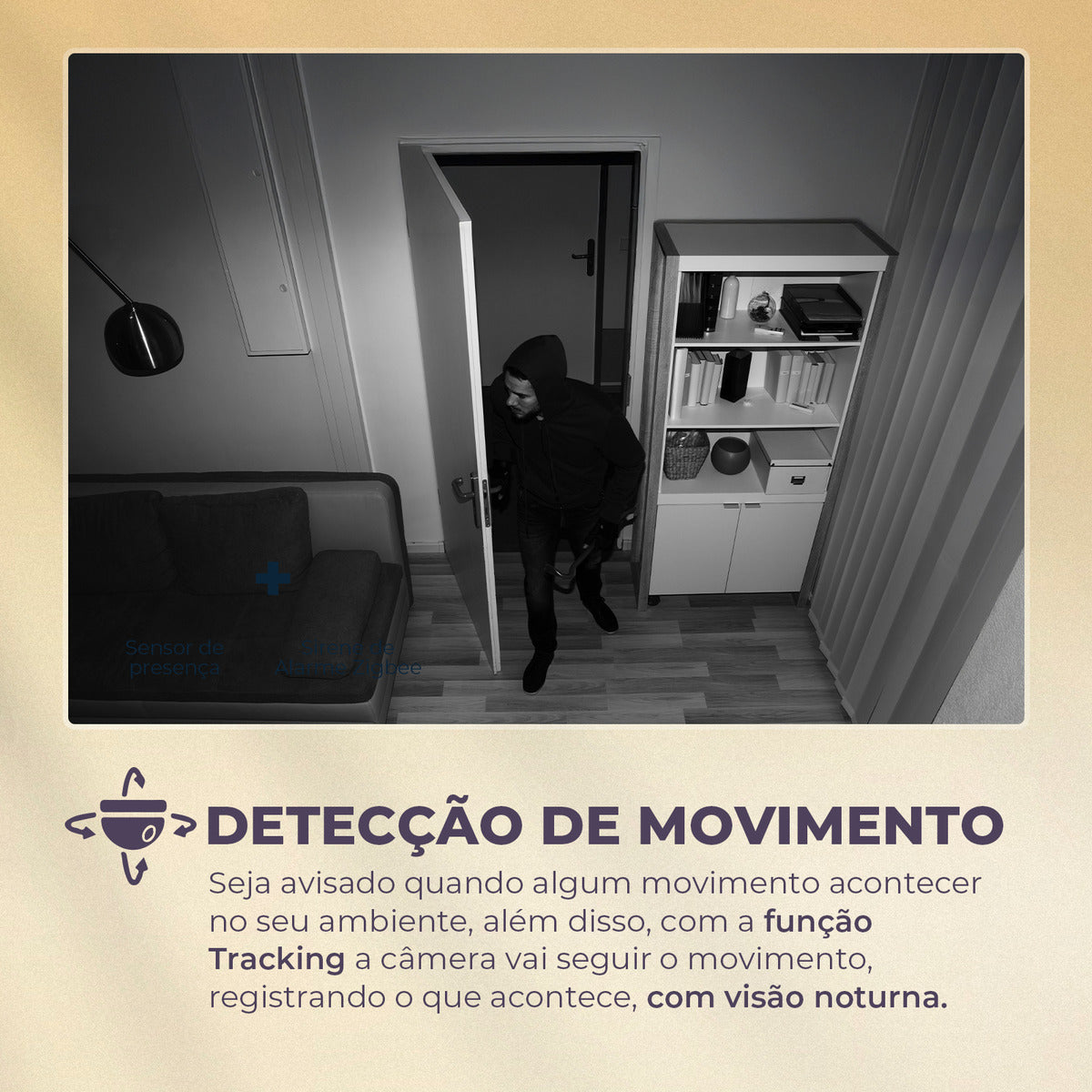 Câmera Babe Nuvem Home Robô Noturna 2k