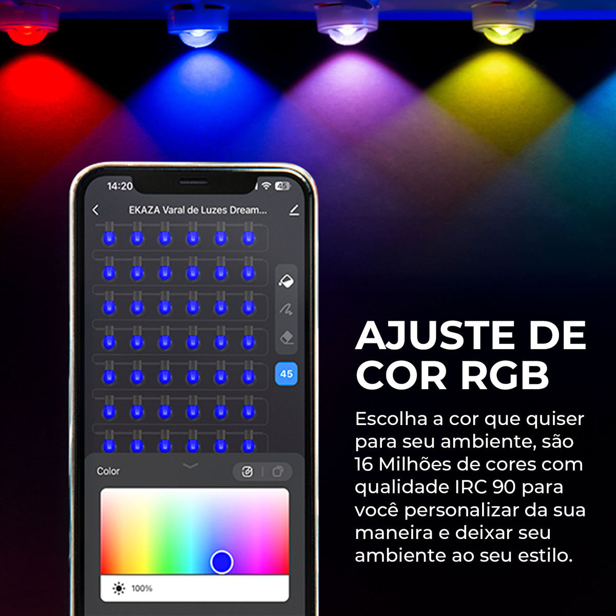 Smart Lighting for Eaves RGB-IC 15m Wifi