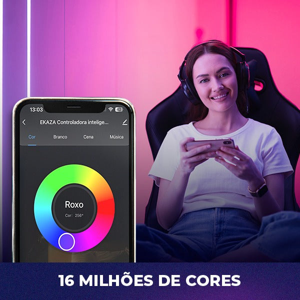 Lâmpada Inteligente RgbW 9W+3W Ekaza