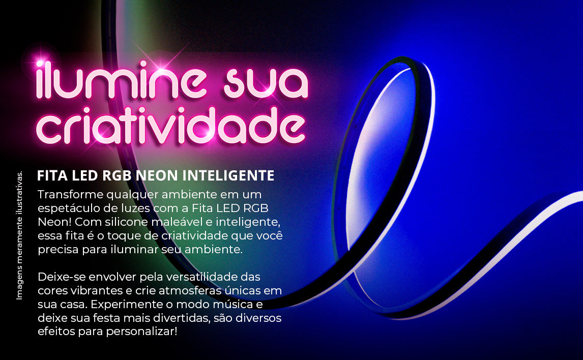 Ekaza Fita Led Neon Rgb-ic Inteligente Wifi 5m Alexa Google Rgb Wifi