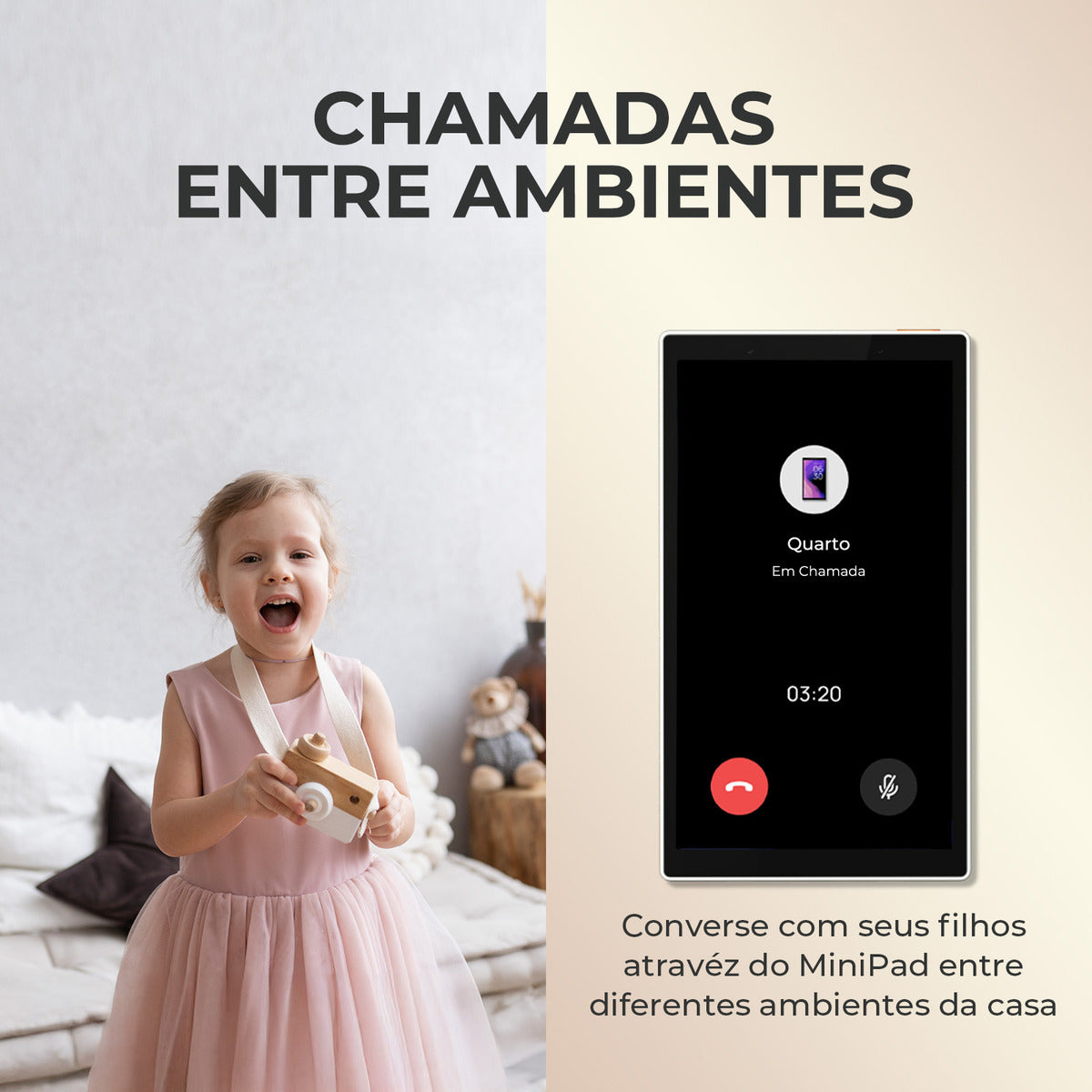 Painel Central Inteligente Minipad Automação Com Alexa Ekaza 10 A 127v