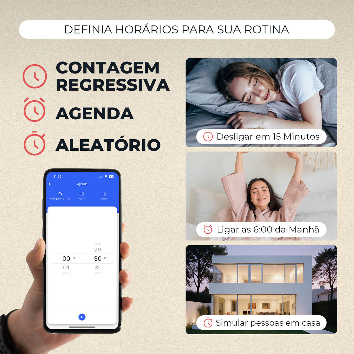 Interruptor Mini Módulo Relé Inteligente ONOFF Paralelo Zigbee 16A