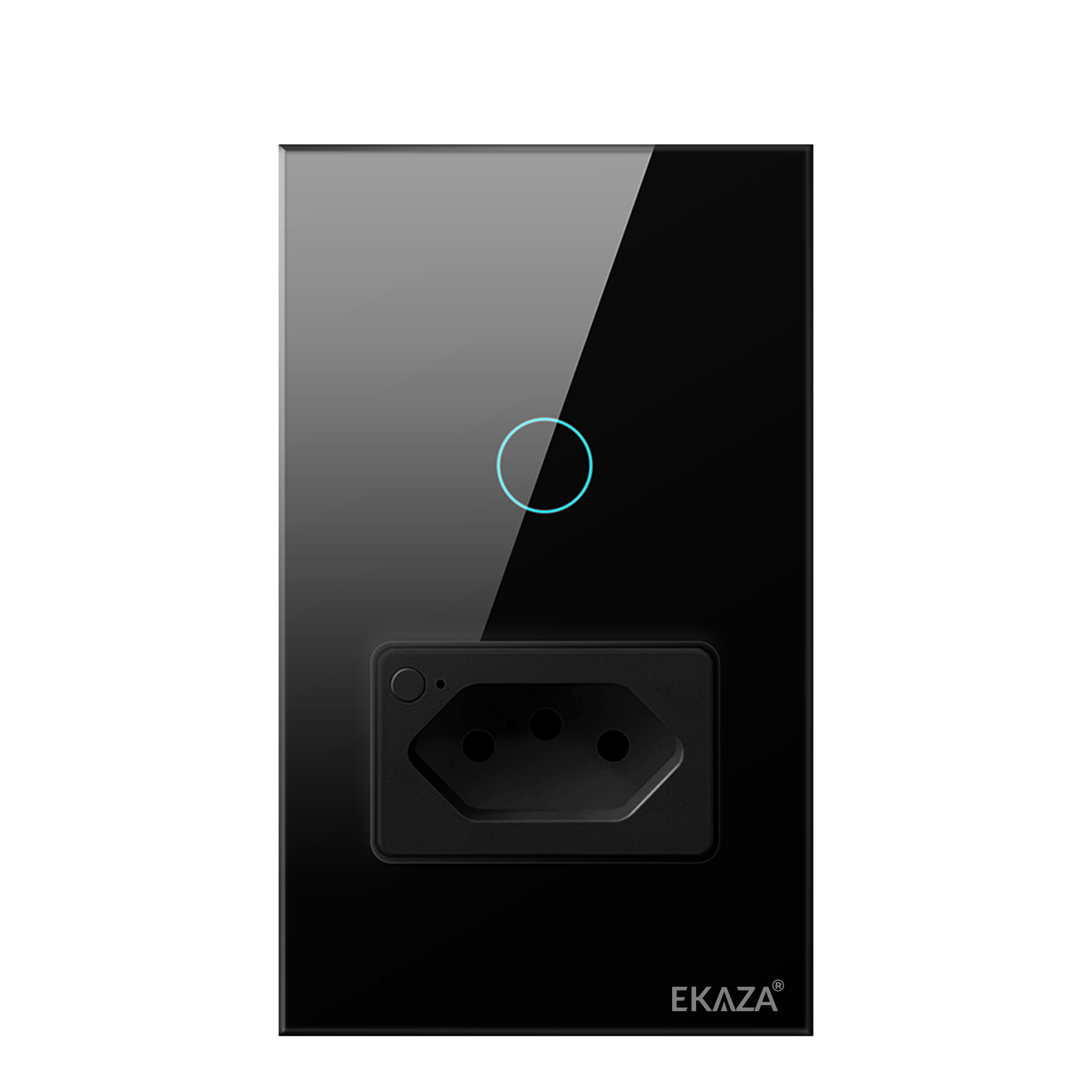 EKAZA Switch with Socket 20A Touch 2.5D 1 Button WIFI