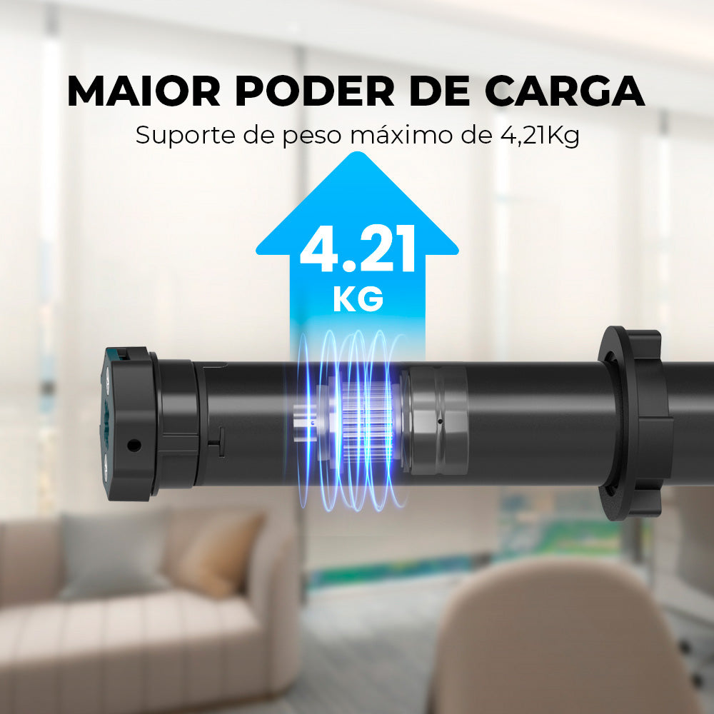 Motor Inteligente para Cortina Rolô Persiana Zigbee 3.0 1.3Nm Controle por App Alexa Google Home Silencioso