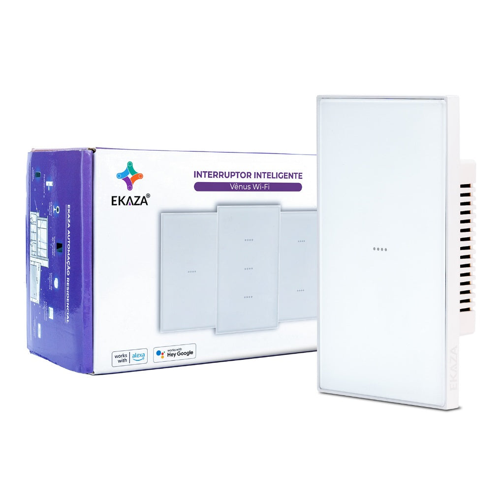 Interruptor Wifi Soft Touch Série Vênus 1 Botão 4x2