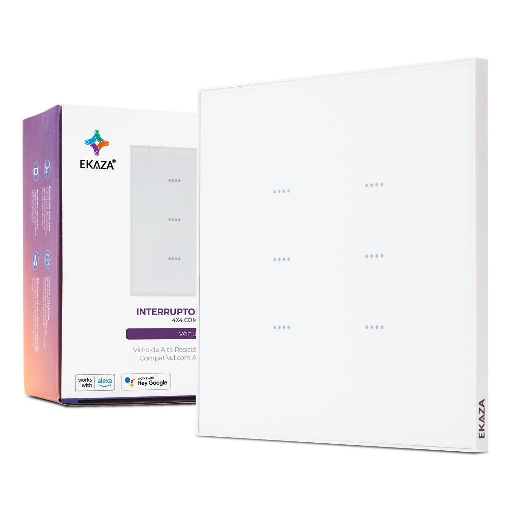 Smart Switch 4x4 Soft Touch Venus Series Wifi 6 Buttons