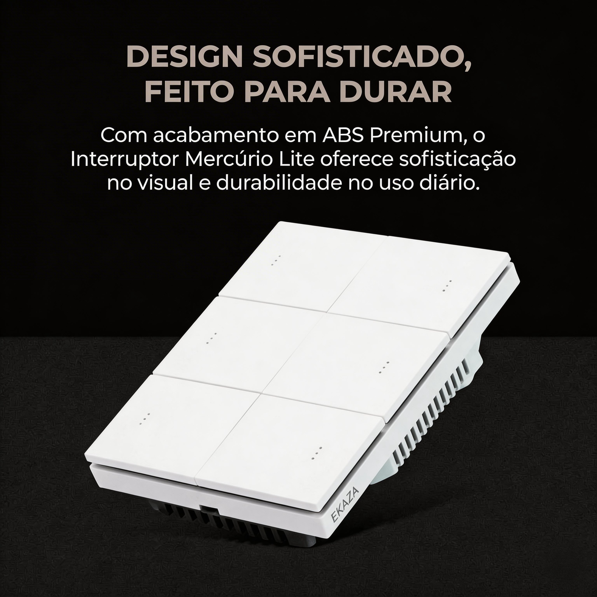 Interruptor Mercúrio Lite Zigbee 4x4 6 Botões