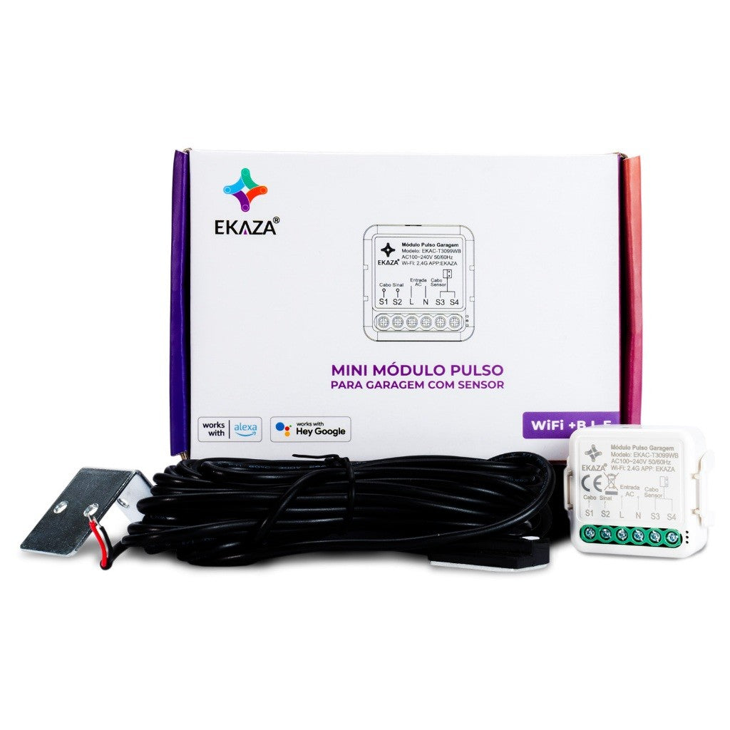 Módulo Relé Portão Garagem com Sensor Wifi