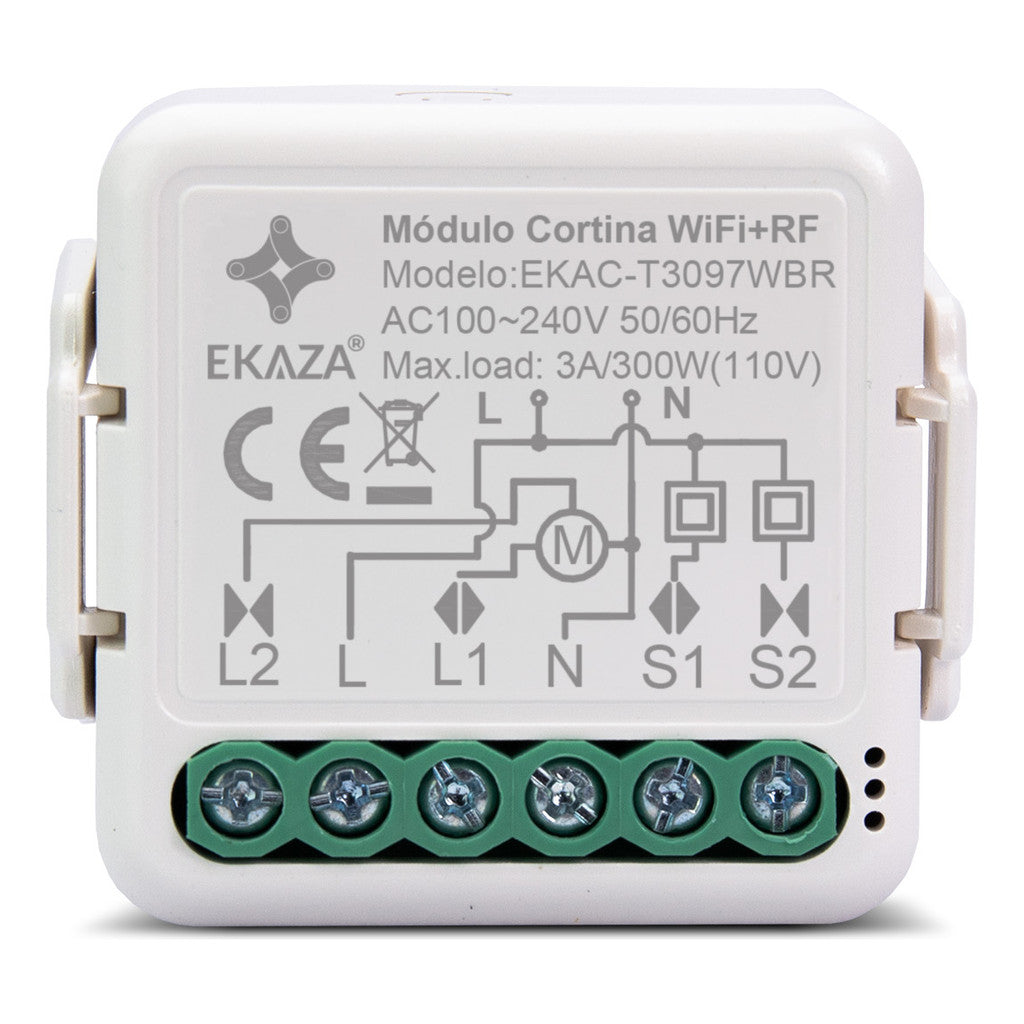 Mini Módulo De Cortina Inteligente Wifi + Rf