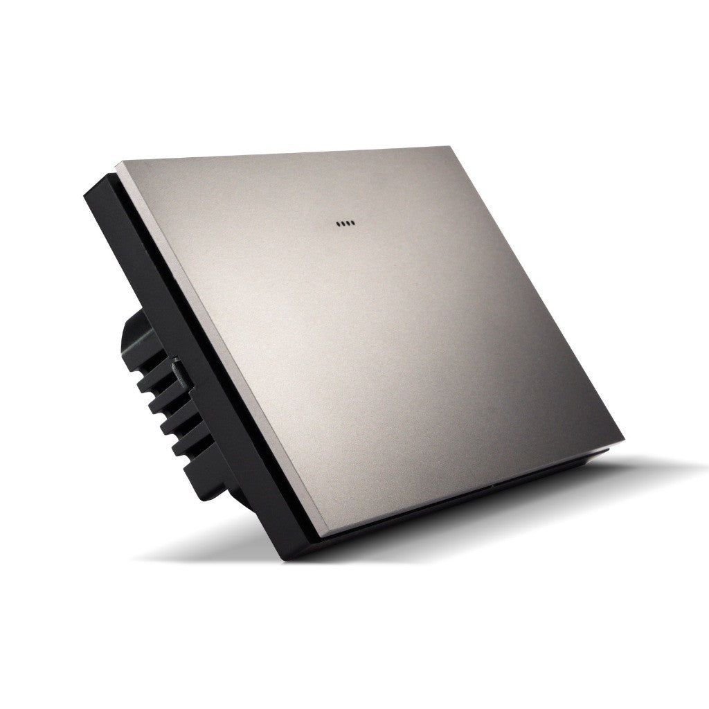 Interruptor Inteligente Série Mercúrio Tecla Metálico Flutuante 1 Tecla Zigbee
