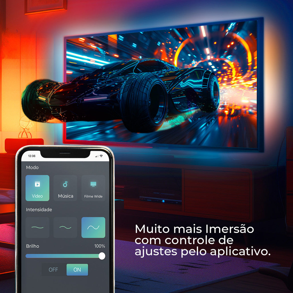 Ambient Light Inteligente RGB para Tv