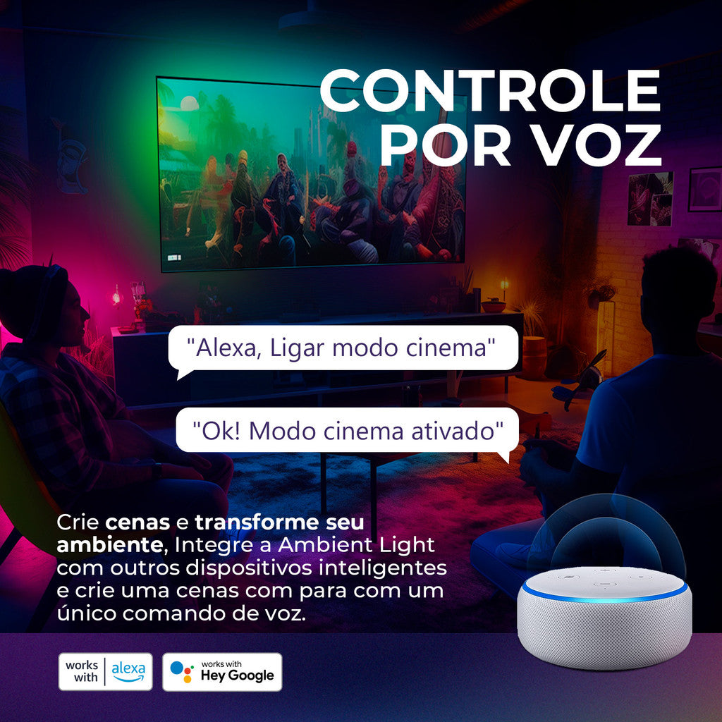 Ambient Light Inteligente RGB para Tv
