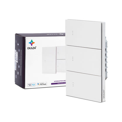 Interruptor Inteligente Tecla Fisica Full Click Mercúrio 3 Teclas Lite Zigbee