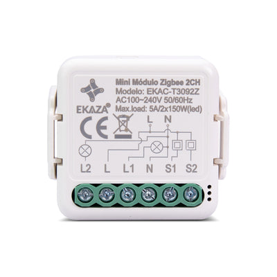 Mini 2CH Zigbee Smart Relay Module Switch