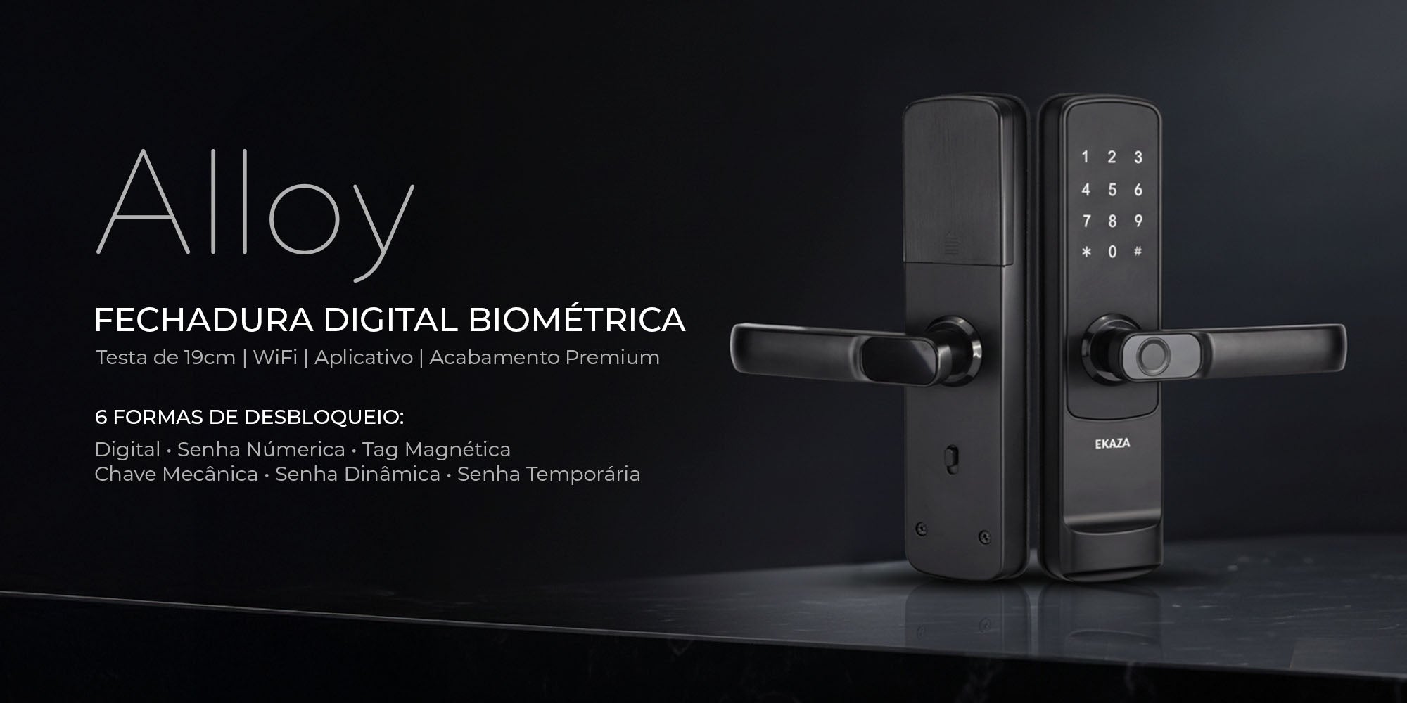 Alloy Biometric Digital Lock – EKAZA Loja ofical