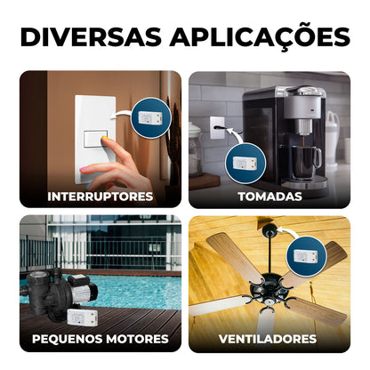 Interruptor Mini Relé Módulo Inteligente On/Off Wifi 10a