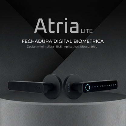 Fechadura Digital Biométrica Inteligente Atria Bluetooth com Senha e App