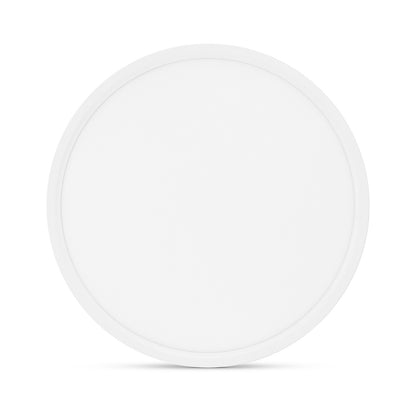 Painel de LED Paflon Inteligente com Borda RGB Sobrepor Redondo 24W