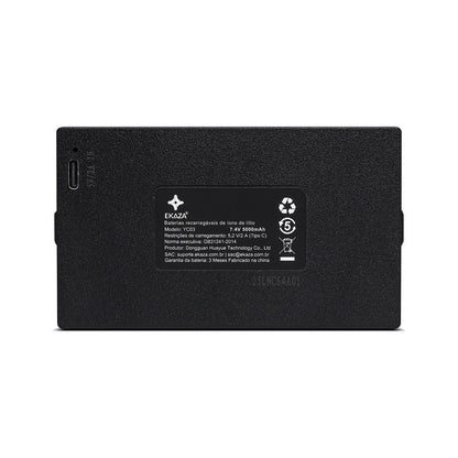 Bateria Recarregável Original EKAZA 7,4V 5000mAh para Fechadura Digital Inteligente Vega EKMG-T5333 USB-C