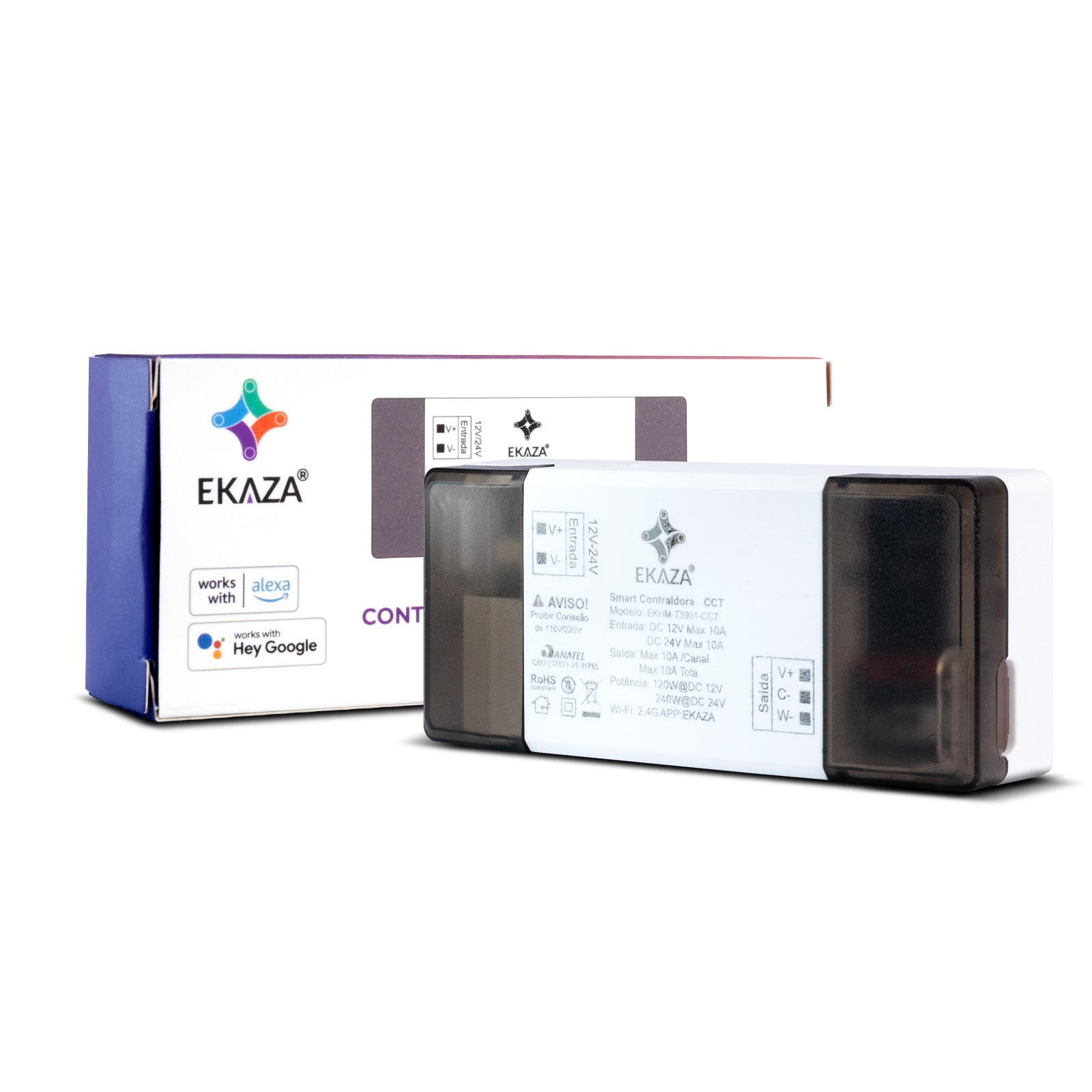 CONTROLADORA INTELIGENTE RGB+CCT PARA FITA LED WIFI+BLE