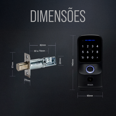 Alloy Biometric Digital Surface Mounted Lock