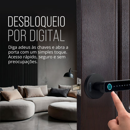 Fechadura Digital Biométrica Inteligente Atria Bluetooth com Senha e App
