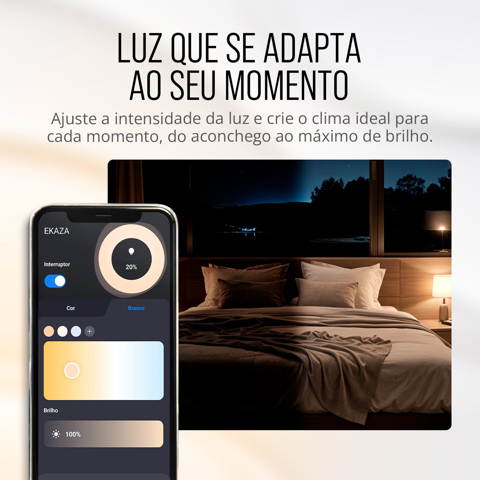 Painel de LED Paflon Inteligente com Borda RGB Sobrepor Redondo 24W