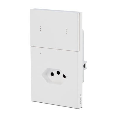 Interruptor Inteligente Com Tomada Mercúrio Lite Zigbee