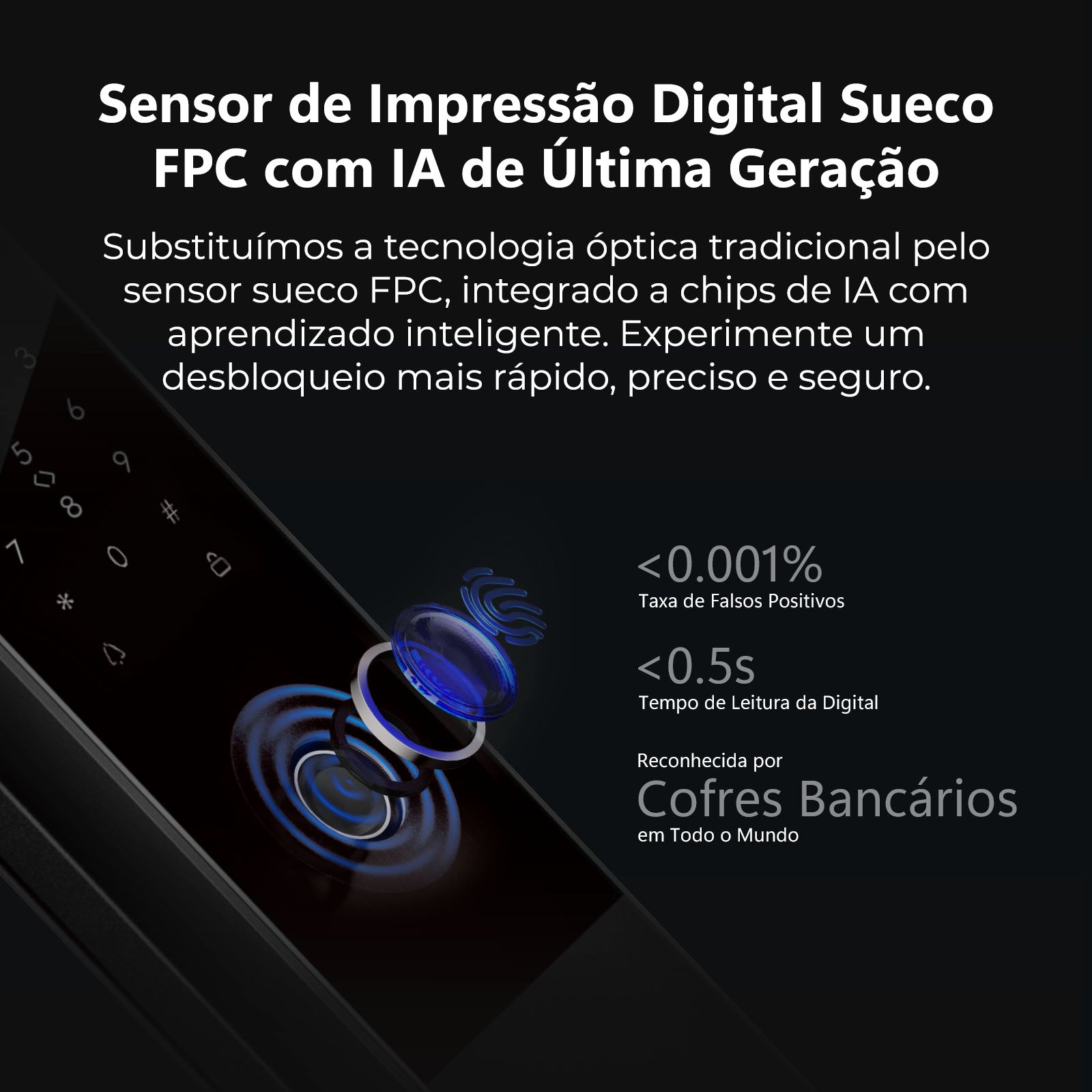 Sirius WiFi T5331 Digital Lock with Facial and Palm Recognition 