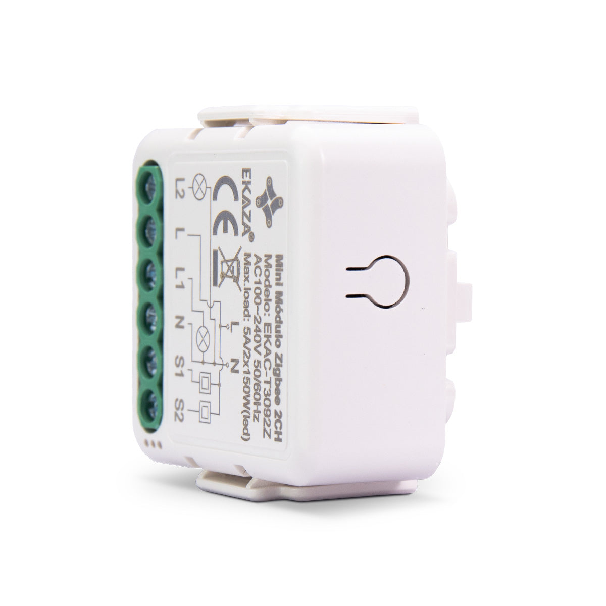 Interruptor Mini Módulo Relé Inteligente Paralero Zigbee 2CH