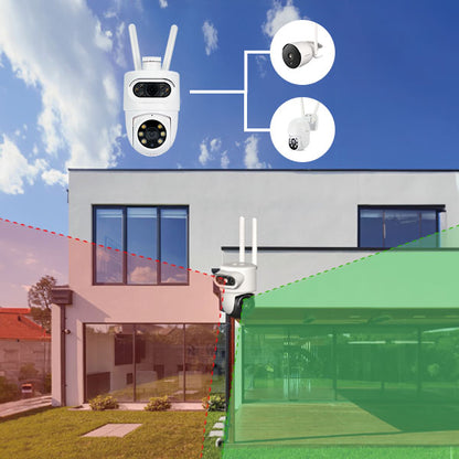 T3169 Dual 2K Cloud Dome Outdoor Security Camera 