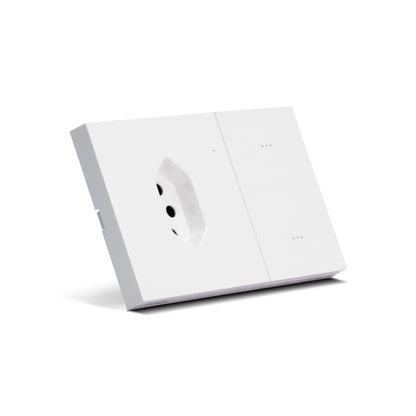 Interruptor Inteligente Com Tomada Mercúrio Lite Zigbee