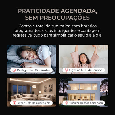 Interruptor 4x4 Com Tomada Mercúrio Lite Zigbee